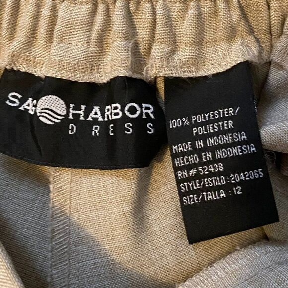 Sag Harbor 2 Piece Short Sleeve Top and Slacks Women Size 12 - Picture 12 of 13